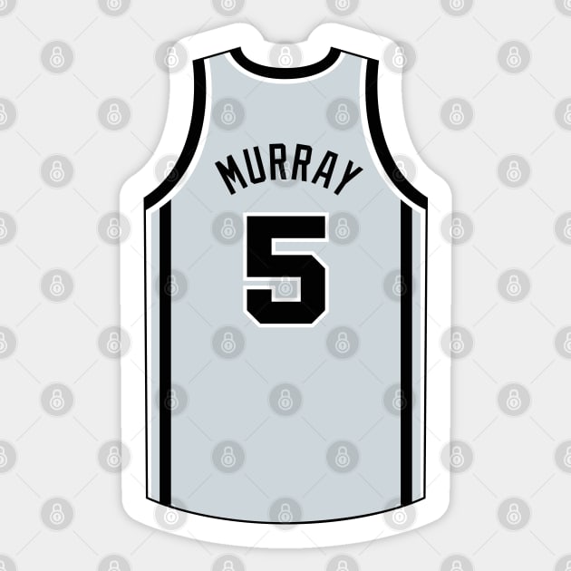 Dejounte Murray San Antonio Jersey Qiangy Sticker by qiangdade